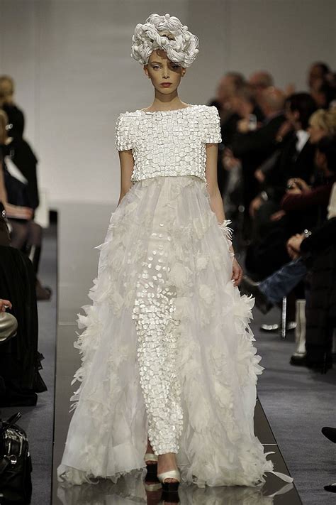 chanel spring 2009 couture gown|chanel runway 2009.